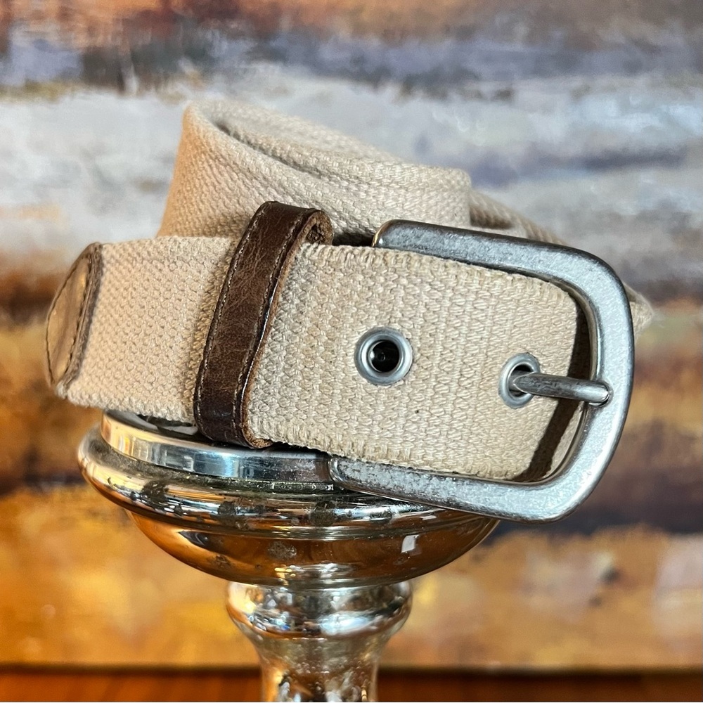 Fossil Men's Utility Gear Belt Brown/Tan Size 36 Good Condition
